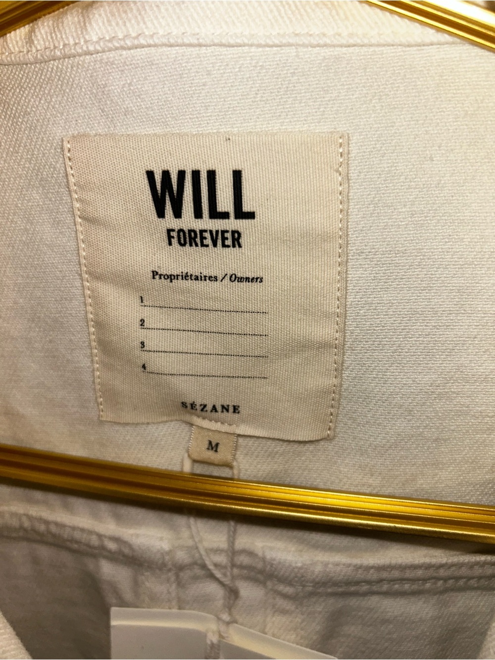SEZANE Ecru Denim Will Jacket Size medium - Picture 6 of 6